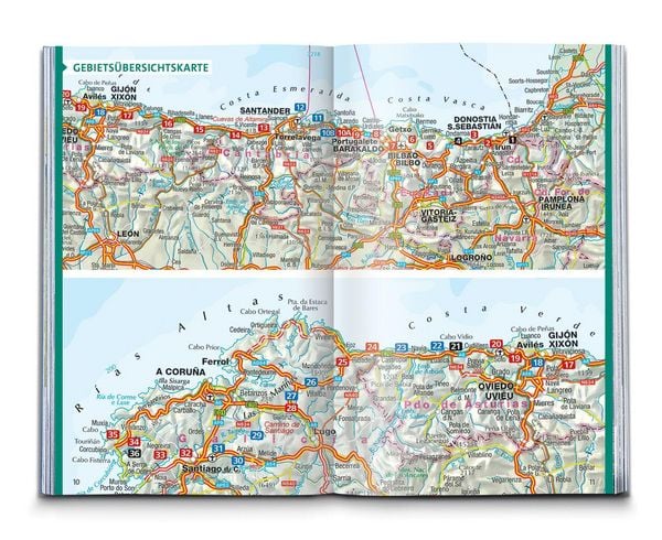 Produktbild: KOMPASS Wanderf&uuml;hrer Jakobsweg Camino del Norte, 36 Etappen mit Extra-Tourenkarte