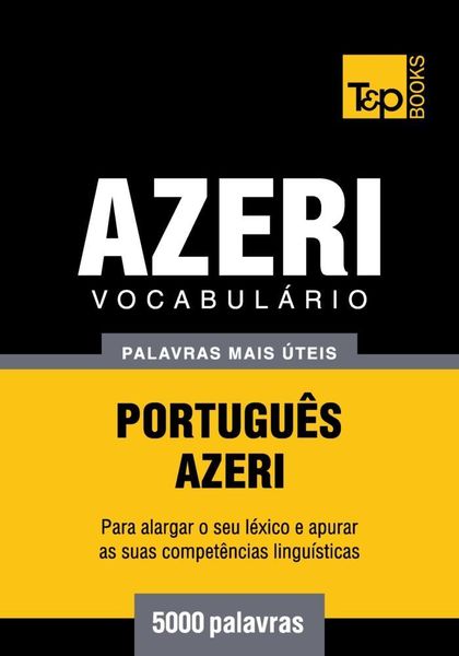Produktbild: Vocabul&aacute;rio Portugu&ecirc;s-Azeri - 5000 palavras