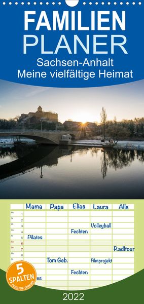 Produktbild: Familienplaner Sachsen-Anhalt - Meine vielf&auml;ltige Heimat (Wandkalender 2022 , 21 cm x 45 cm, hoch)