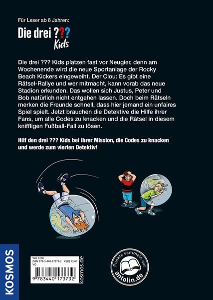 Produktbild: Die drei ??? Kids, Mission Fu&szlig;ball-Code
