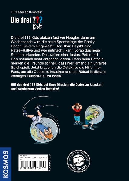 Produktbild: Die drei ??? Kids, Mission Fu&szlig;ball-Code