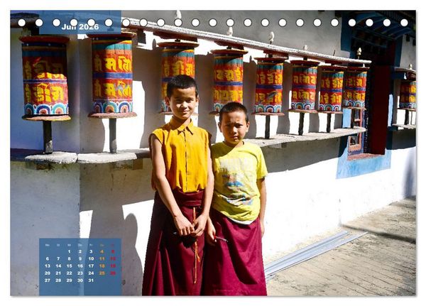 Produktbild: Sikkim &ndash; Buddhistisches Kleinod im Himalaya (Tischkalender 2026 DIN A5 quer), CALVENDO Monatskalender