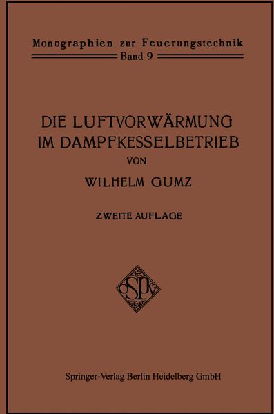 Produktbild: Die Luftvorw&auml;rmung im Dampfkesselbetrieb