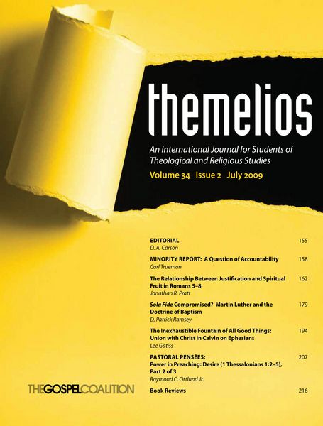 Produktbild: Themelios, Volume 34, Issue 2
