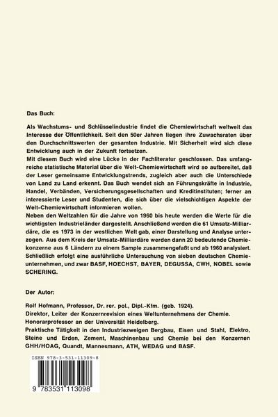 Produktbild: Welt-Chemiewirtschaft