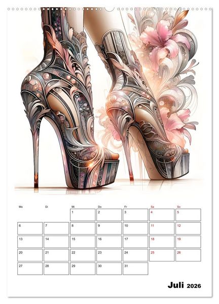 Produktbild: High Heels Zauber (Wandkalender 2026 DIN A2 hoch), CALVENDO Monatskalender