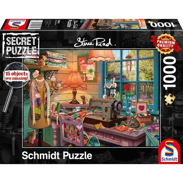 Schmdit 59654 - Steve Read, Im Nähzimmer, Secret-Puzzle,