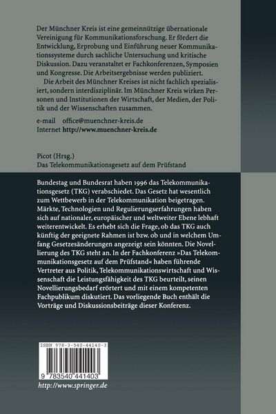 Produktbild: Das Telekommunikationsgesetz auf dem Pr&uuml;fstand