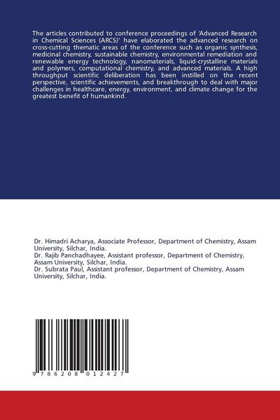 Produktbild: Conference proceedings on Advanced Research in Chemical Sciences(ARCS)