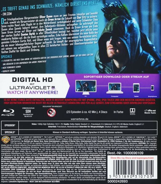 Produktbild: Arrow - Staffel 5 [4 BRs]
