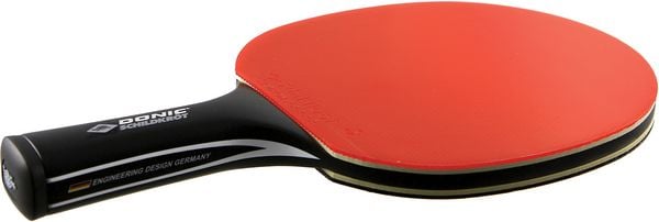 Produktbild: Donic-Schildkr&ouml;t 758219 - Tischtennisschl&auml;ger CarboTec 900, 20% Carbon, 1,9 mm Schwamm, Champion QRC - ITTF Belag, konkav