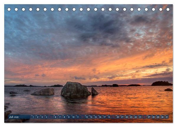 Produktbild: Suomi &ndash; Finnland (Tischkalender 2026 DIN A5 quer), CALVENDO Monatskalender