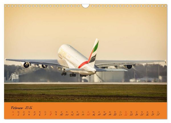 Produktbild: Flugzeuge im Abendlicht (Wandkalender 2026 DIN A3 quer), CALVENDO Monatskalender