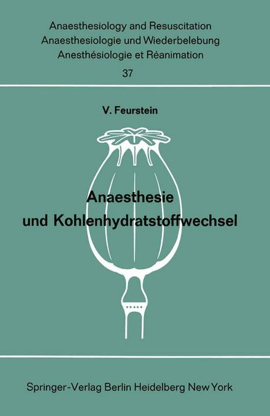 Produktbild: Anaesthesie und Kohlenhydratstoffwechsel