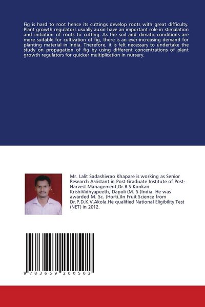 Produktbild: Effect of plant growrh regulator on rooting in cutting of fig