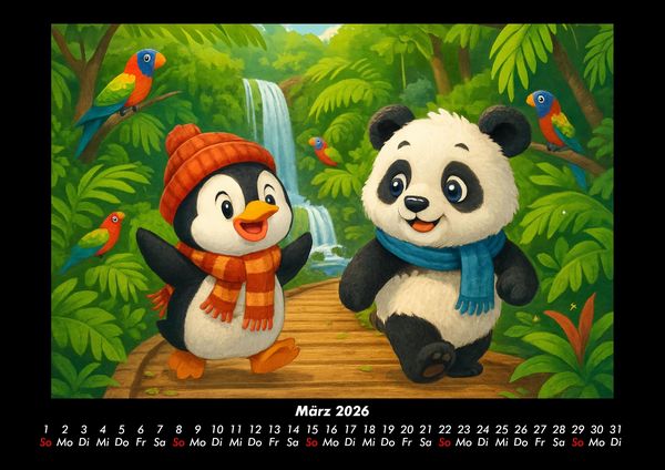 Produktbild: Pico & Pippin in Australien 2026 Fotokalender DIN A3