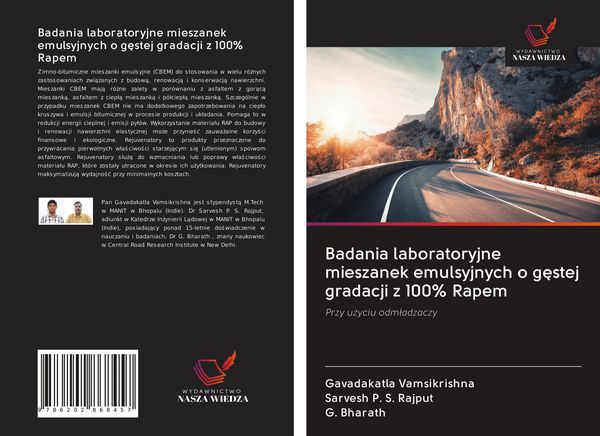 Produktbild: Badania laboratoryjne mieszanek emulsyjnych o g&iquest;stej gradacji z 100% Rapem