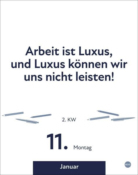 Produktbild: Die besten Spr&uuml;che f&uuml;r lange B&uuml;rotage Tagesabrei&szlig;kalender 2027