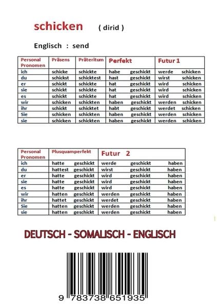Produktbild: 98 Deutsche Verben mit Pr&auml;sens ,Pr&auml;teritum ....