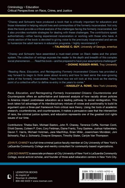 Produktbild: Race, Education, and Reintegrating Formerly Incarcerated Citizens