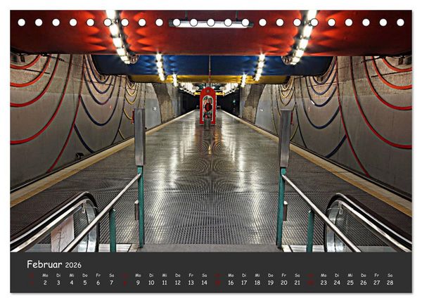 Produktbild: U-Bahn-Stationen des Westens (Tischkalender 2026 DIN A5 quer), CALVENDO Monatskalender