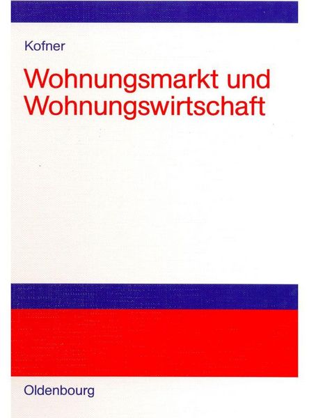 Produktbild: Wohnungsmarkt und Wohnungswirtschaft