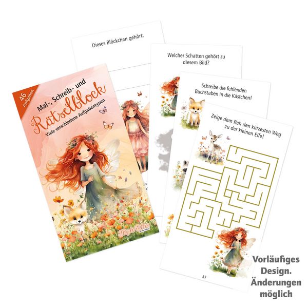 Produktbild: TapirElla R&auml;tselblock, Elfenprinzessin