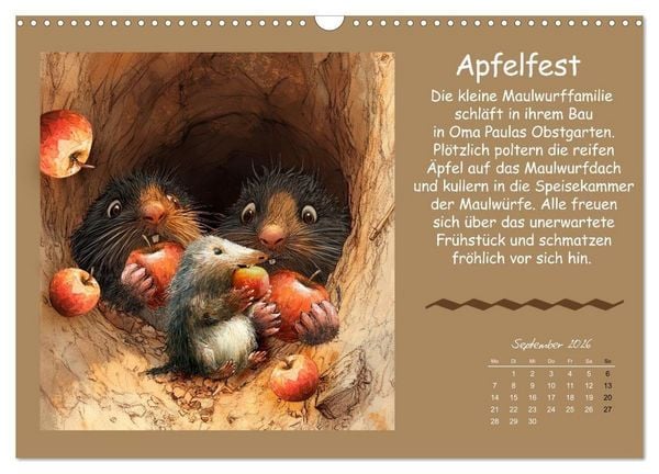 Produktbild: Kleine Tiere - Lustige Abenteuer (Wandkalender 2026 DIN A3 quer), CALVENDO Monatskalender