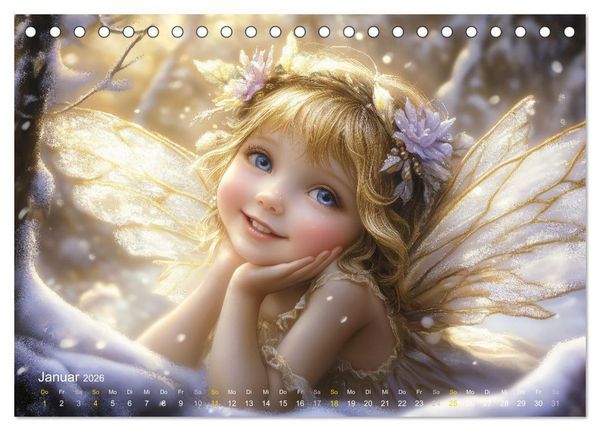 Produktbild: Feenstaub und Kinderlachen (Tischkalender 2026 DIN A5 quer), CALVENDO Monatskalender