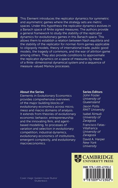 Produktbild: Evolutionary Games and the Replicator Dynamics