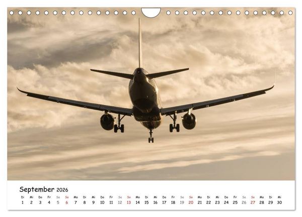 Produktbild: Airliners in Frankfurt (Wandkalender 2026 DIN A4 quer), CALVENDO Monatskalender