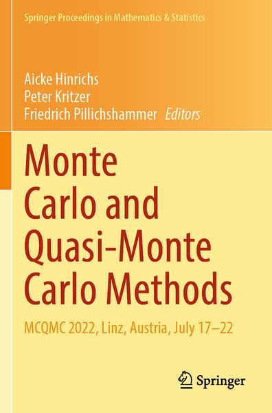 Produktbild: Monte Carlo and Quasi-Monte Carlo Methods