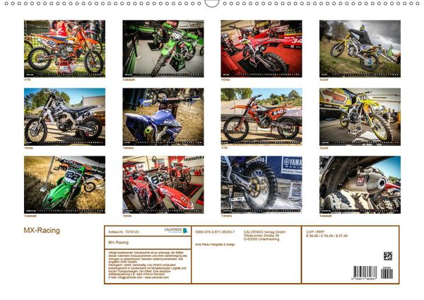 Produktbild: MX-Racing (Premium, hochwertiger DIN A2 Wandkalender 2020, Kunstdruck in Hochglanz)