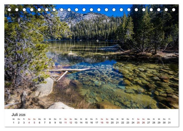 Produktbild: Naturparadiese zwischen Los Angeles und Las Vegas (Tischkalender 2026 DIN A5 quer), CALVENDO Monatskalender