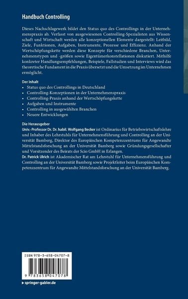 Produktbild: Handbuch Controlling