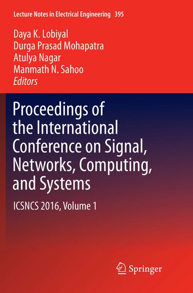 Produktbild: Proceedings of the International Conference on Signal, Networks, Computing, and Systems