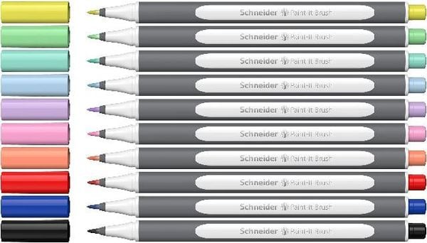 Produktbild: Schneider Brushpen Paint-It 070 sortiert, 10er Set