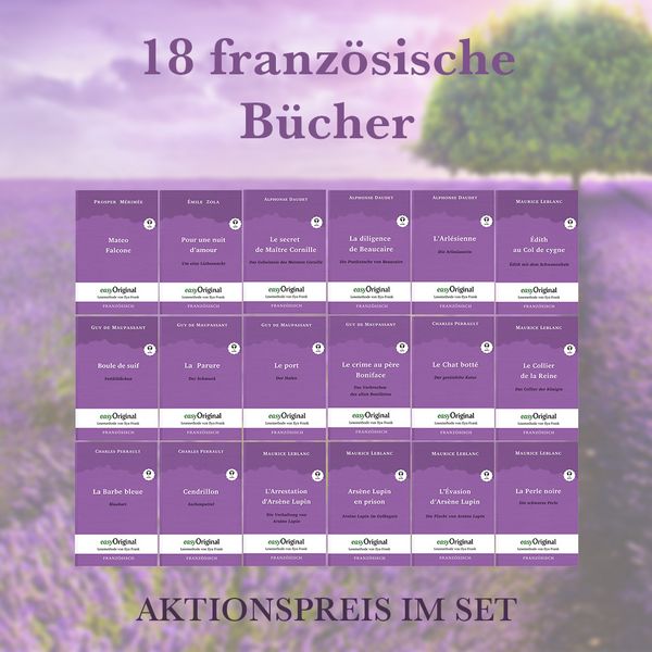 Produktbild: 18 franz&ouml;sische B&uuml;cher (B&uuml;cher + Audio-Online) - Lesemethode von Ilya Frank