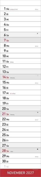 Produktbild: Streifenplaner XL ROT 2027