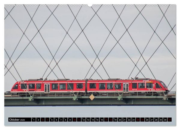 Produktbild: Norddeutsche Eisenbahnen (Wandkalender 2026 DIN A2 quer), CALVENDO Monatskalender