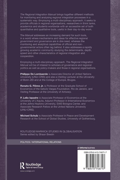 Produktbild: The Regional Integration Manual