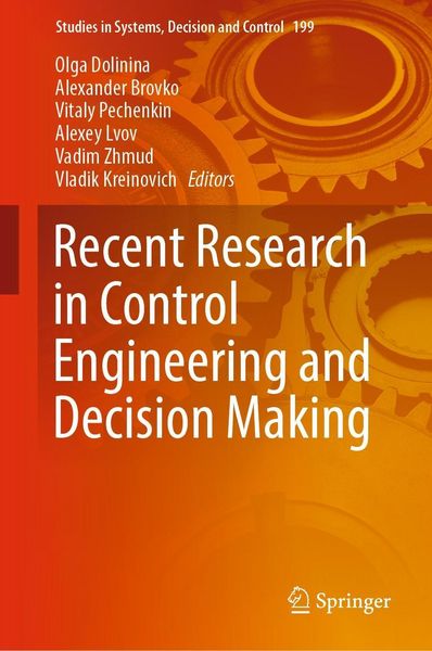 Produktbild: Recent Research in Control Engineering and Decision Making
