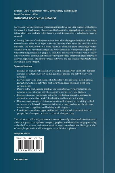 Produktbild: Distributed Video Sensor Networks