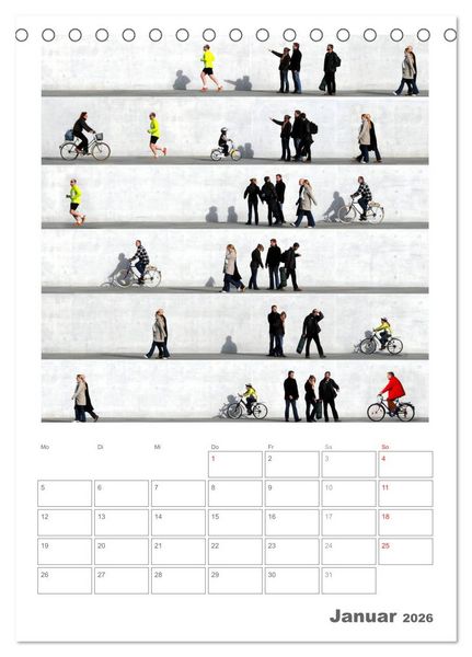 Produktbild: Wall People - Bilderserie von Eka Sharashidze (Tischkalender 2026 DIN A5 hoch), CALVENDO Monatskalender