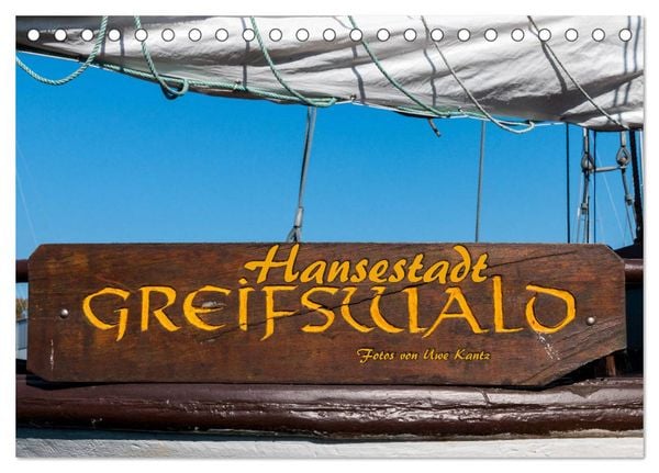 Produktbild: Hansestadt Greifswald (Tischkalender 2026 DIN A5 quer), CALVENDO Monatskalender