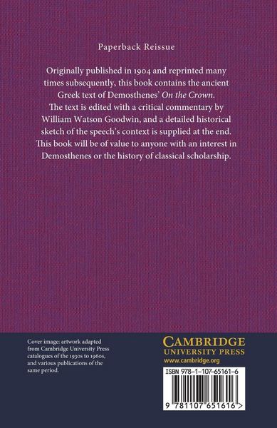 Produktbild: Demosthenes on the Crown