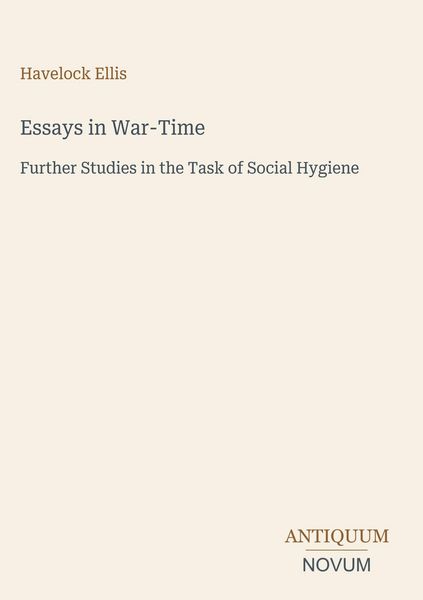 Produktbild: Essays in War-Time