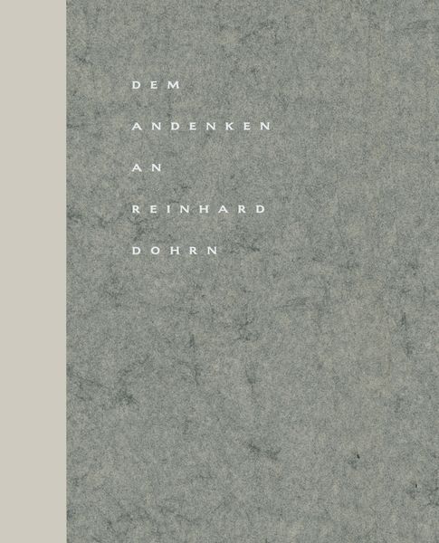 Produktbild: Dem Andenken an Reinhard Dohrn