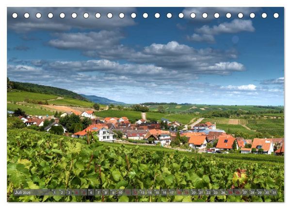 Produktbild: Weinland Pfalz - Region S&uuml;dliche Weinstra&szlig;e (Tischkalender 2026 DIN A5 quer), CALVENDO Monatskalender