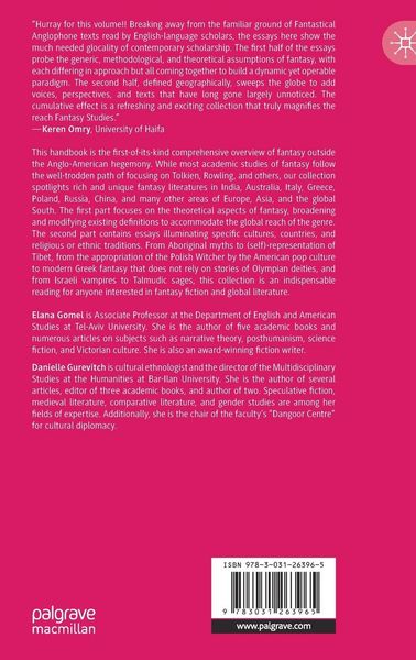 Produktbild: The Palgrave Handbook of Global Fantasy